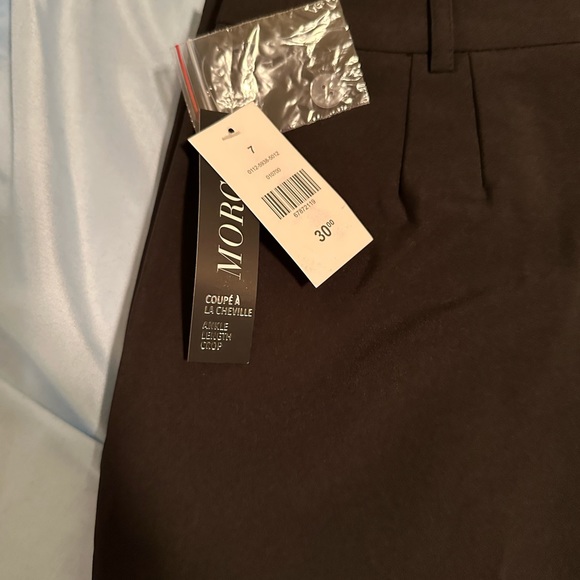 Suzy shier Size  7 ankle crops black pants - Picture 3 of 3